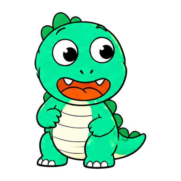 Le dinosaure vert des Zanimo